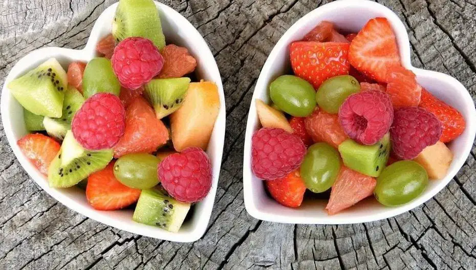 Frutas con menos y más azúcar